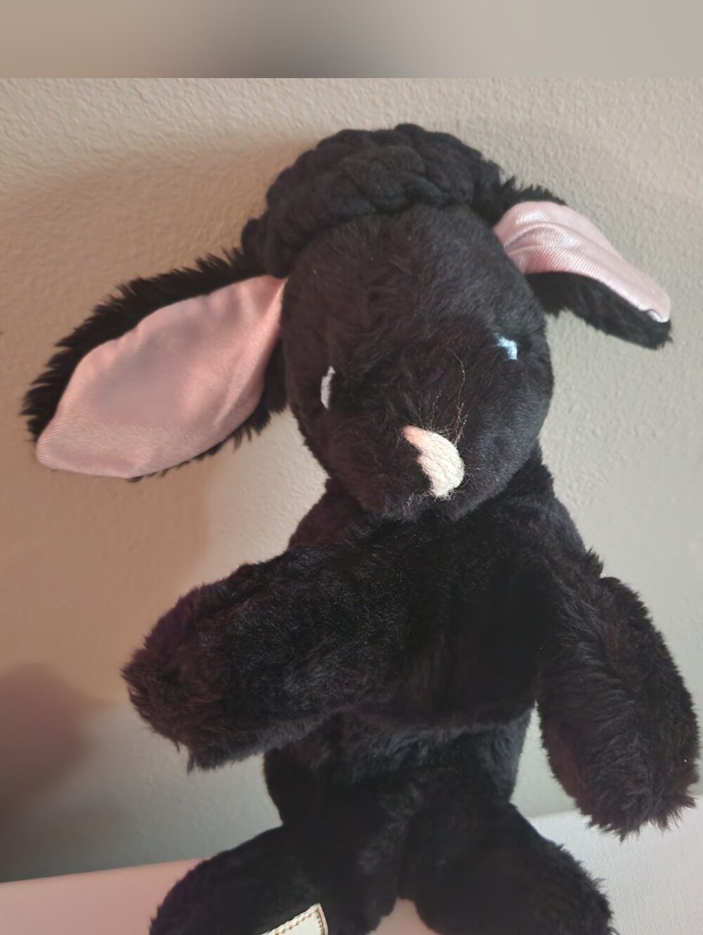 Vintage Nancy Of The Narrows Black Lamb Plush Stuffed Animal